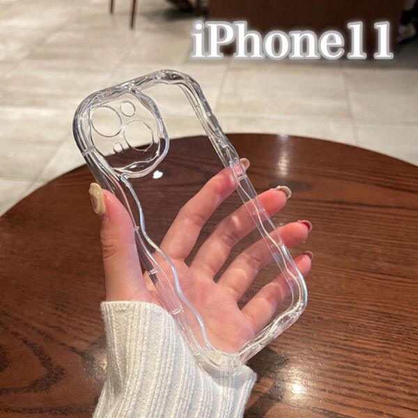 iPhone11 スマホ クリアケース 韓国 人気 シンプル 透明 ソフト ソフトケース