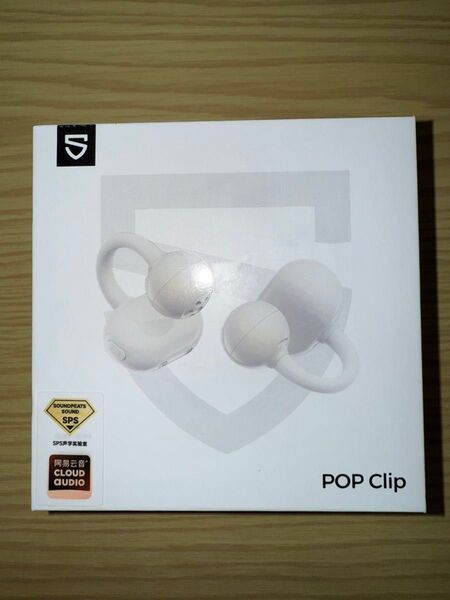Soundpeats POP Clip ワイヤレスイヤホン ホワイト