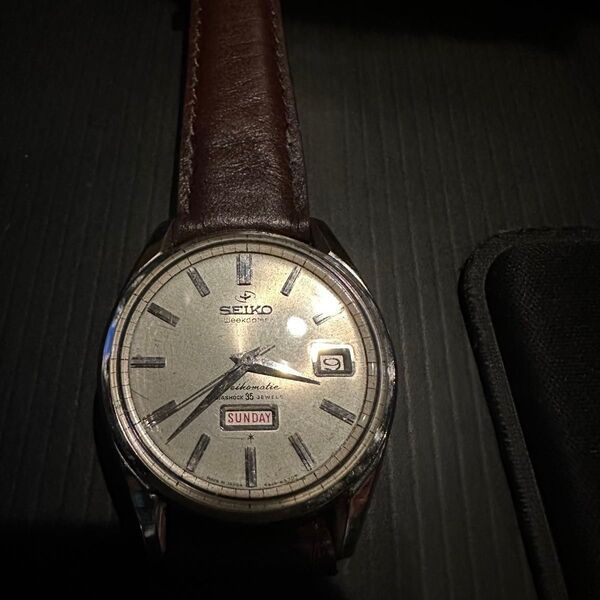 SEIKO 自動巻き セイコーマチック ウィークデーター デイデイト 35石 型番6218-8970