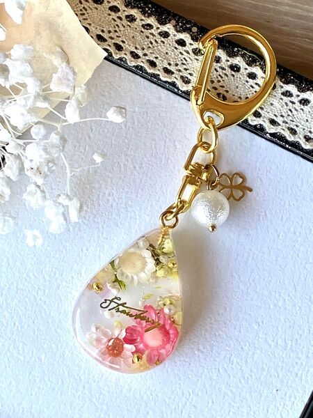 レジンチャーム キーホルダー ハンドメイド