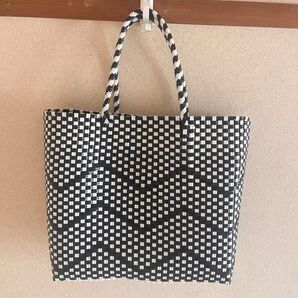 メルカドカゴバッグ大容量軽量職人肩に掛けるok