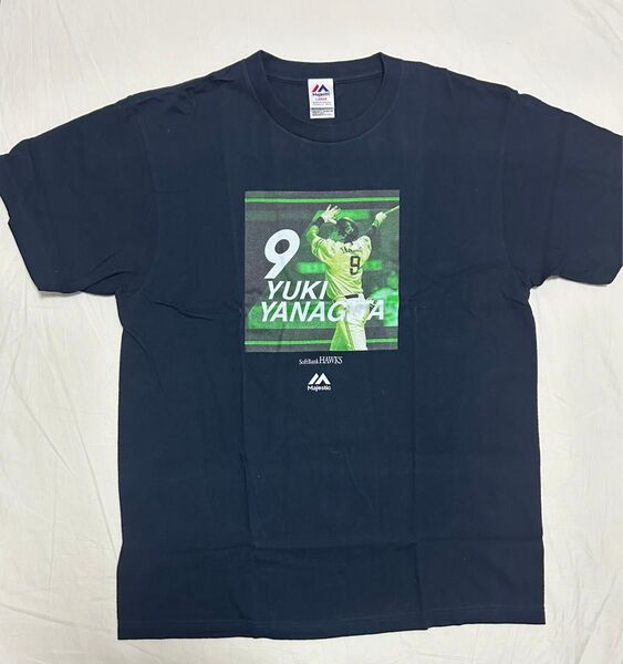 マジェスティック 福岡ソフトバンクホークス 柳田悠岐 グラフィック Tシャツ Lサイズ