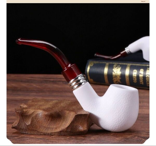 新品 人気 パイプ 喫煙具 煙草 刻みタバコ シガー 煙管 刻みたばこ 樹脂セピオライト プレゼント 白