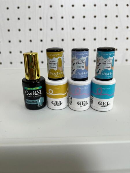 5個セット ジェルネイル ラメ入り