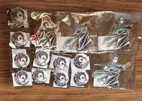 鬼滅の刃 ufotable WEBSHOPくじ 杏寿郎と炭治郎 竈門炭治郎 アクスタ 缶バッジ ステッカー 纏め売り