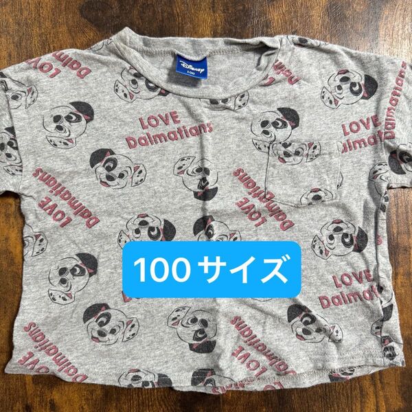 ディズニー 101匹わんちゃん ダルメシアン総柄 Tシャツ 100サイズ
