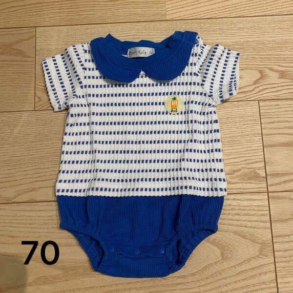 ロンパース ベビー服 カバーオール 男の子 半袖 ショートオール 70 夏 保育園 出産準備