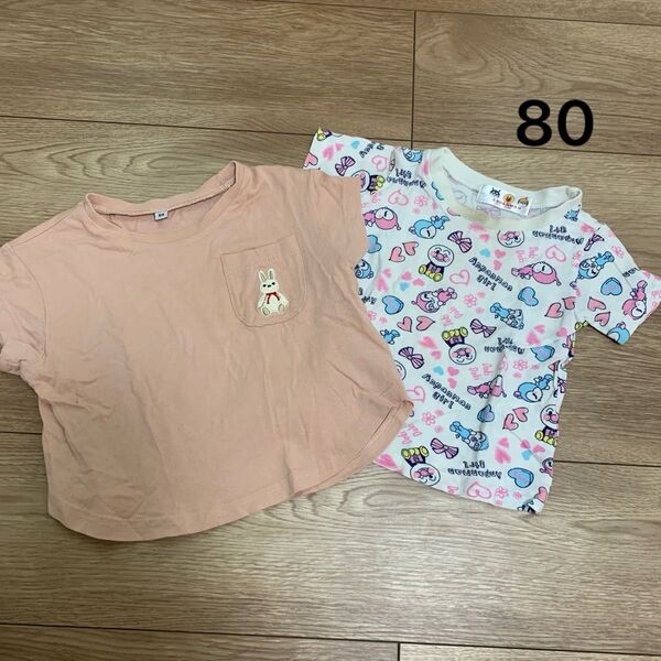 半袖Tシャツ 半袖 女の子 ベビー トップス 西松屋 まとめ 保育園着 アンパンマン 夏服 80