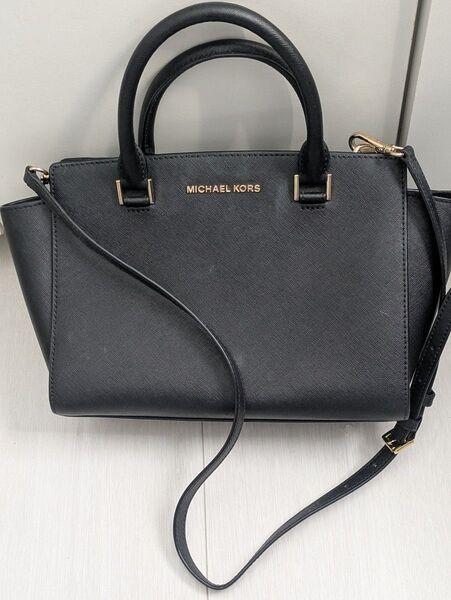 MICHEAL KORS 2way ショルダーバッグ マイケルコース 2WAY ブラック ハンドバッグ