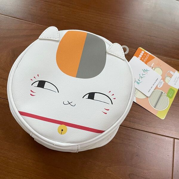 夏目友人帳 ニャンコ先生 吊りさげられる 2WAY マルチポーチ バックポーチ顔