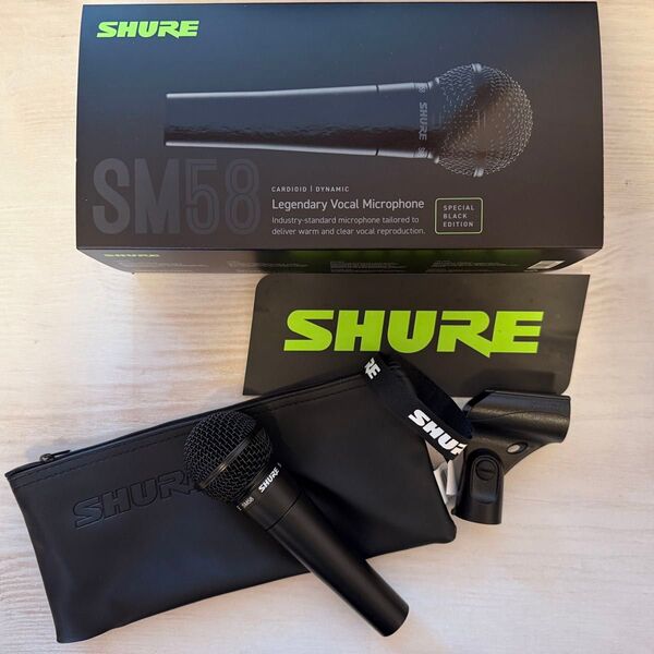 SHURE SM58-BLK スペシャル ブラック エディション ボーカルマイク 限定モデル シュア ボーカル用