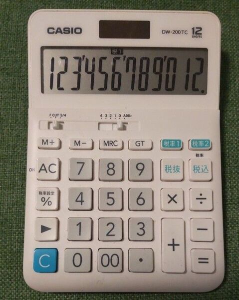 カシオ CASIO 電卓 12桁 DW-200TC デスクタイプ