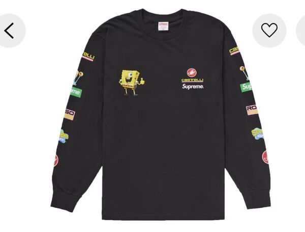 Supreme x SpongeBob Castelli Racing L/S Tee サイズ M