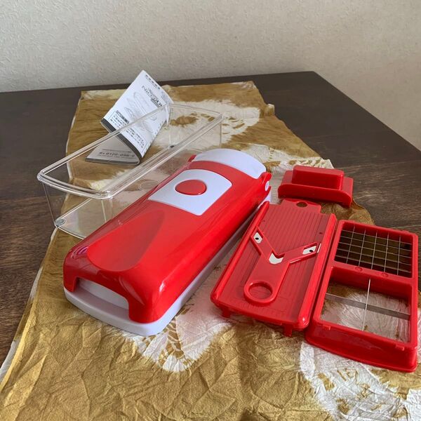 ショップジャパン Nicer Dicer スライサー 野菜調理器 多機能 キッチンツール レッド