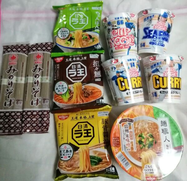 日清ラ王 北海道 蕎麦そば カップラーメン カップヌードル 詰め合わせ