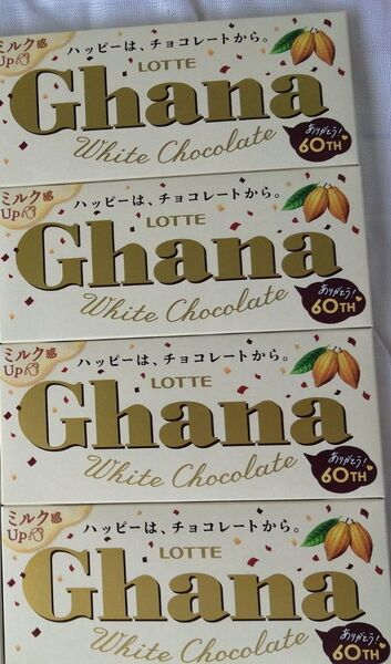 【4枚セット】ロッテ ホワイト チョコレート 板チョコ