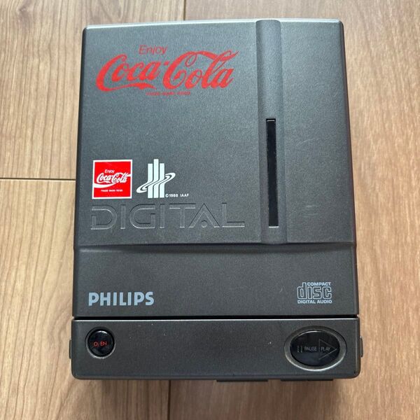希少 レア 動作確認済 フィリップス Philips コカ・コーラ ポータブルCDプレーヤー