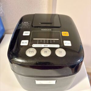 YAMAZEN マイコン炊飯ジャー YJBー300(B) 炊飯器 清掃済み