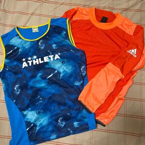 ATHLETA & adidas ウェア2点セット 160 ランニング、ピステ