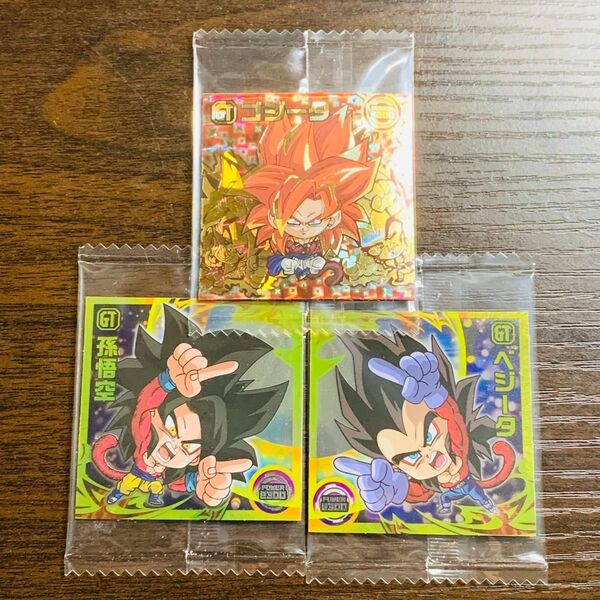 ドラゴンボール 超戦士 シール ウエハース ゴジータ 悟空 ベジータ