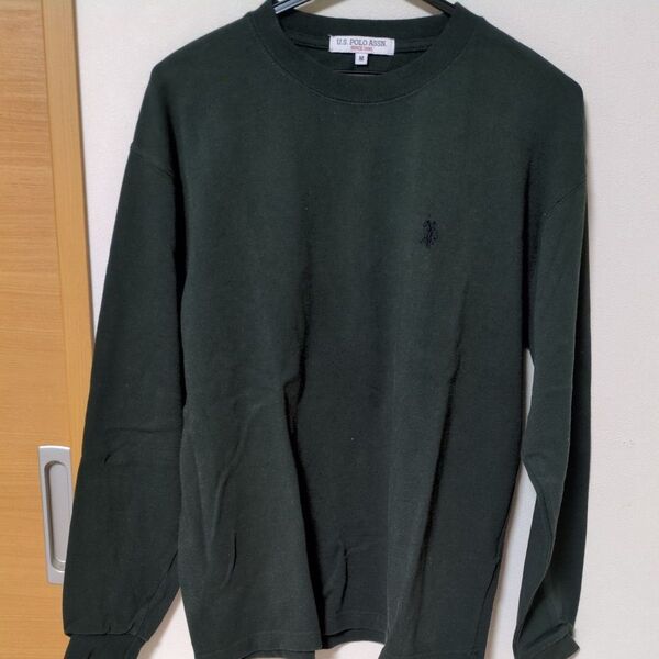U.S. POLO ASSN. 長袖Tシャツ Mサイズ 深緑