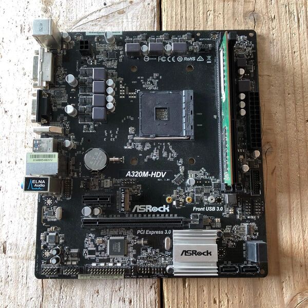 ASRock A320M-HDV マザーボードとメモリ8g