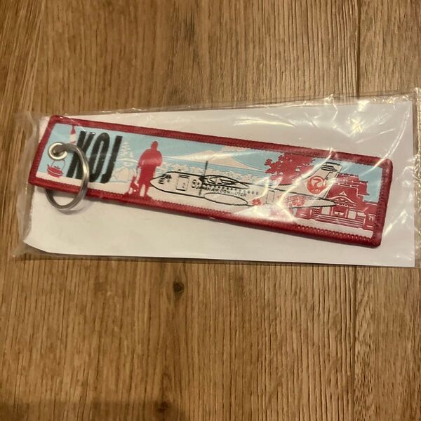 フライトタグ JAL ジャル 鹿児島 イラスト付き キーホルダー