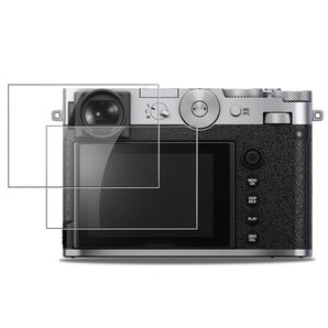 FUJIFILM GFX100RF 保護フィルム ガラスフィルム 液晶保護 高透過率 硬度9H 指紋防止 自動吸着 2枚セット