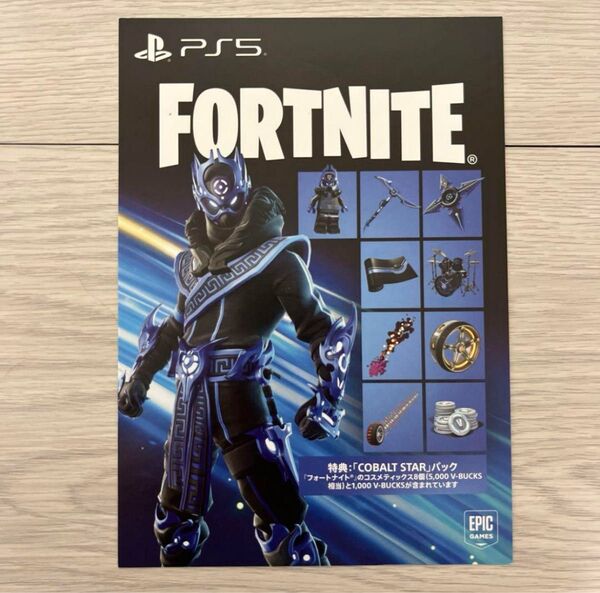Fortnite フォートナイト プロダクト冊子 PS5 Cobalt Star