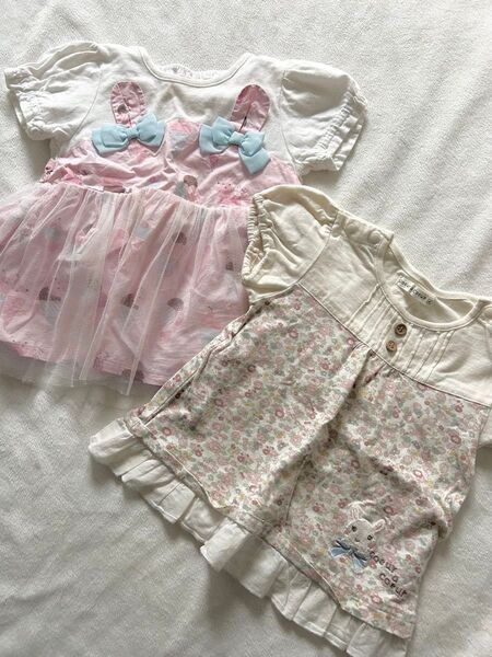 女の子 夏 80 90 半袖 Tシャツ キムラタン クーラクール coeur a coeur ベビー服 子供服 こども 子ども