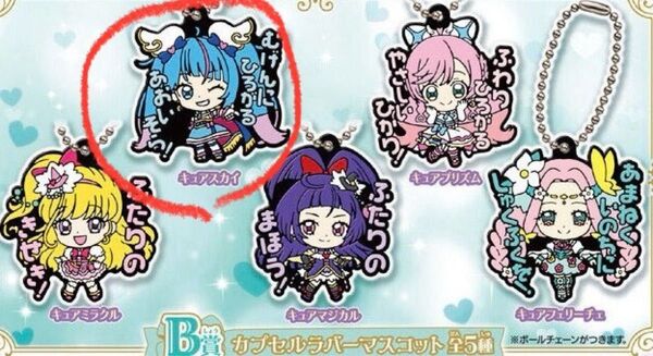 プリキュアオールスターズ プリキュアあそーと2024キュアスカイ ラバーマスコット2点セット