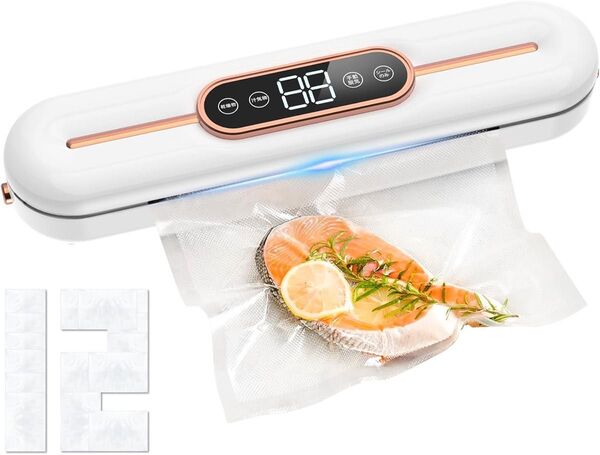 大特価 真空パック機 60Kpa強力脱気 乾湿両用フードシーラー 軽量コンパクト