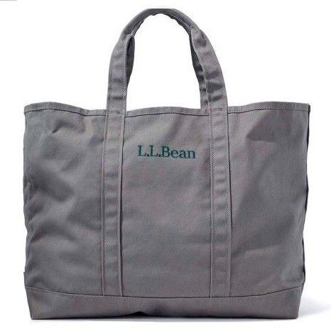 L.L.Beanエルエルビーン グロサリートートPlatinum(グレー) サイズM キャンバスロゴバッグ タグ付き未使用