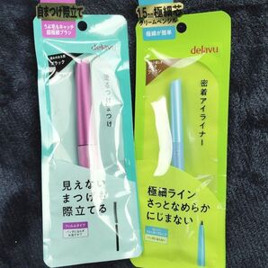 dejavu デジャヴュ ラッシュアップマスカラ (ブラック)&ラスティンファインアイライナー(ダークブラウン)