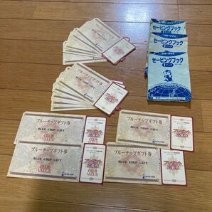 ブルーチップギフト券24枚、セービングブック3冊