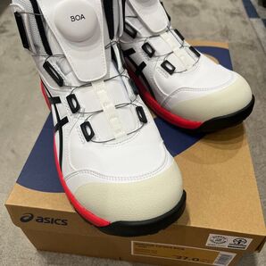 アシックスWINJOB CP304BOAホワイト/ブラック27.0cm