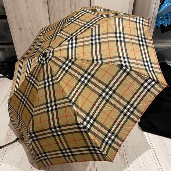 Burberry ノバチェック 折り畳み傘 バーバリー 折りたたみ傘 ノバチェック