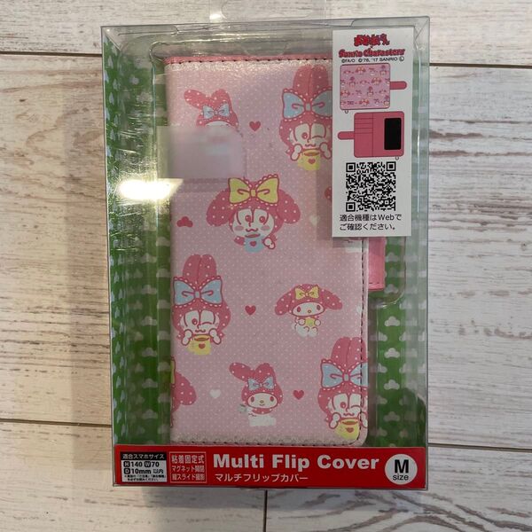 おそ松さん Sanrio コラボ スマホケース、カバー Mサイズ 手帳型 スマホケース マイメロディ カバー
