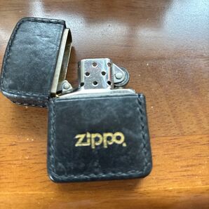 40数年レトロ ZIPPO オイルライター レザーケース付き