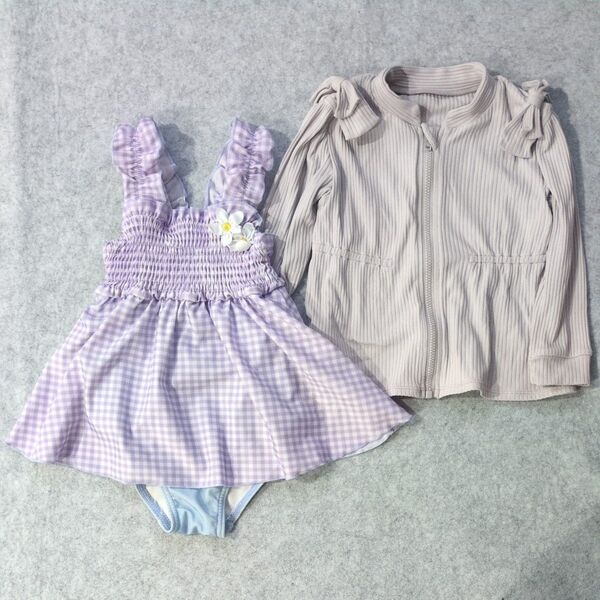 プティマイン 水着 ラッシュガード ワンピース 女の子