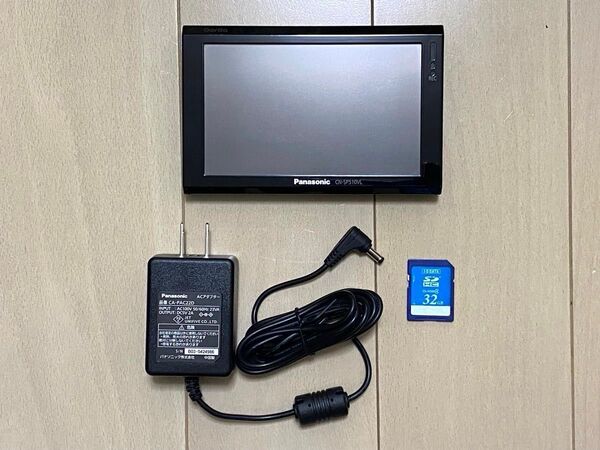 【中古】パナソニック ゴリラ CN-SP510VL本体&ACアダプター(フォーマット済32GB SDカードおまけ)※ジャンク品扱い