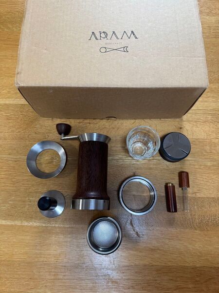 ARAM 手回し式エスプレッソメーカー★おまけ付き★ コーヒー(手作り・ブラジル製)ARAM Espresso Maker