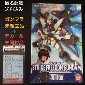 未組立品ガンプラ初回特典付1/100ストライクフリーダムガンダム+未開封デカール