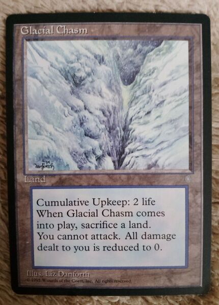 MTG 英語 Glacial Chasm 旧枠