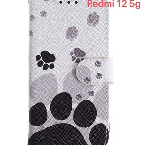 Redmi 12 5G XIG03 スマホケース 手帳型 かわいい 肉球