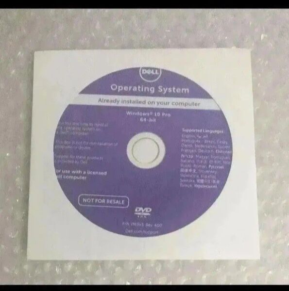 DELL Windows10 Pro 64Bit インストールDVD ■OS リカバリーDVD DELL
