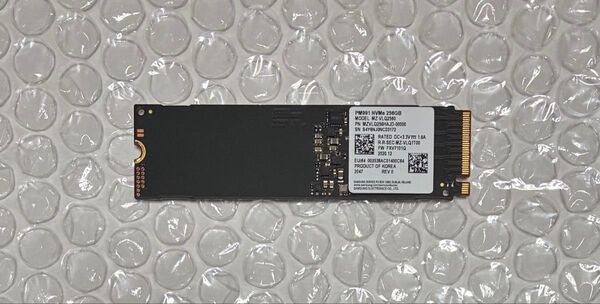 SAMSUNG PM991 MZ-VLQ2560 NVMe SSD 256GB PCIe Gen3x4 m.2 Type2280