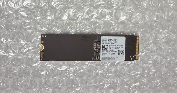 SAMSUNG PM991 MZ-VLQ5120 NVMe SSD 512GB PCIe Gen3x4 m.2 Type2280