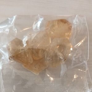 天然石 シトリン 4個 貫通穴あり
