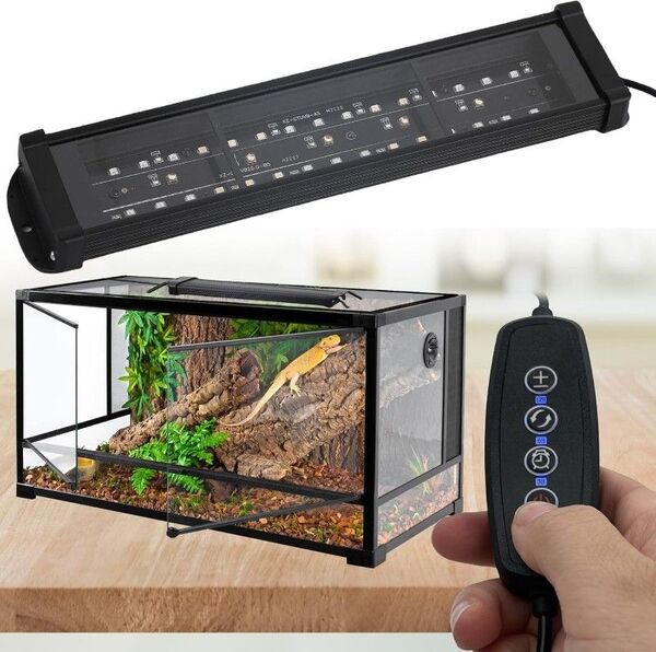 爬虫類 紫外線ライト LED UVA UVB 爬虫類 ライト フック式